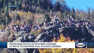 Franconia Notch State Park looking at ways to control fall foliage crowds [upl. by Acinomahs]