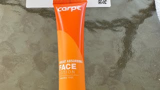 Carpe Sweat Absorbing Face Lotion  4K [upl. by Elyn]