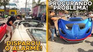 PARAMOS O ENCONTRO DE CARRO EXÓTICOS  PROPRIETÁRIO ME DEU A CHAVE DA LAMBORGHINI HURACAN STO [upl. by Donnelly]