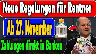 Ab 27 November Neue Bestimmungen für Rentner in der gesetzlichen Rentenversicherung [upl. by Supat]