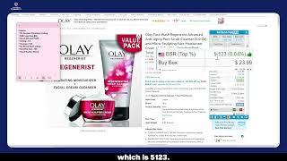 Amazon Product Breakdown  Olay Face Wash Regenerist Scrub Cleanser and MicroSculpting Skin Care [upl. by Neersan]