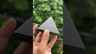 Natural Black Agate Stone Pyramids [upl. by Trilbi]