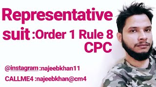 Order 1 Rule 8 CPC Representative suit [upl. by Tteltrab]