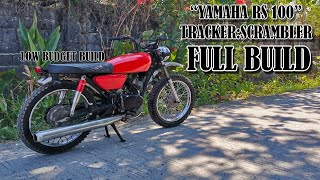 YAMAHA RS 100 TRACKERSCRAMBLER FULL BUILD TIMELAPSE [upl. by Evets]