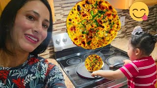 Missi Roti Recipe Punjabi Missi Roti Recipe Hayaan ਦੀ cooking pratice ਜਾਰੀ 😄😄😄 [upl. by Icats641]