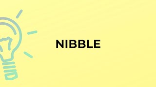 What is the meaning of the word NIBBLE [upl. by Sullecram]