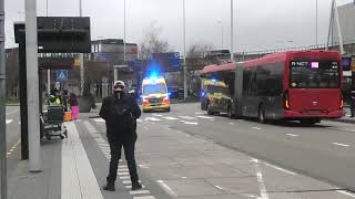 Ambulance rapid 12354  ambulance 12171 met spoed naar ongeval op spoor op Schiphol [upl. by Cerf]