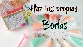 Como Hacer Borlas con Cinta [upl. by Enelrahs]