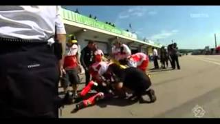 Incidente Mattia Pasini al Sachsenring Investe un meccanico [upl. by Honan840]