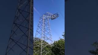 Transmission Line Tower Collapse  Electric Tower collapse shorts [upl. by Rilda]