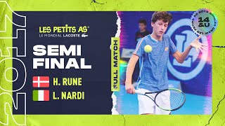 Les Petits As 2017  Boys Semifinal  Holger Rune vs Luca Nardi [upl. by Leda]