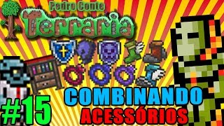 Terraria 15  PC  Combinando Acessórios Spectre Boots Obsidian Shield e Mana Regeneration Band [upl. by Nalla]