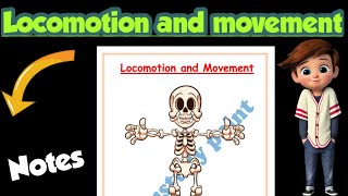 Locomotion and movement Best notes Class 11 Biology  Ch20  Edustudypoint [upl. by Rambert]