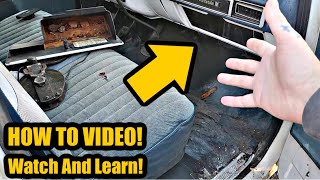 Whats Inside This Square Body Chevy Glove Box DIY HOW TO REMOVE [upl. by Terr304]