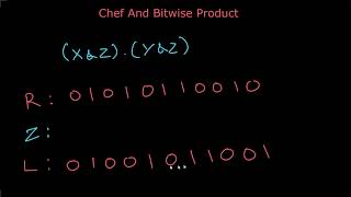 CHANDF  Chef and Bitwise Product  Codechef May Long Challenge 2020 [upl. by Inahpets846]