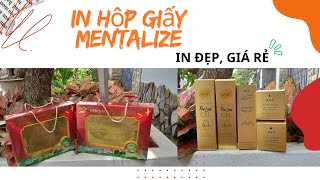 In vỏ hộp giấy Metalize theo yêu cầu số lượng ít giá rẻ  in Lê Vinh [upl. by Denten]