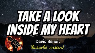 TAKE A LOOK INSIDE MY HEART  DAVID BENOIT karaoke version [upl. by Yvehc]