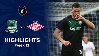 Highlights FC Krasnodar vs Spartak 21  RPL 201920 [upl. by Kcire262]