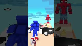 SuperHeroes vs Sonic Rage Control Run funnyanimationsonicminecraftminecraftanimation [upl. by Grazia]