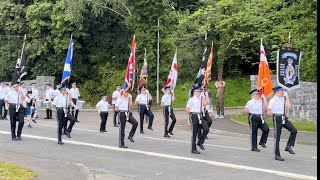 Lisburn 12th July parade 2024 orangemen bands loyalists [upl. by Llenehc]