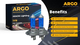 H7 Headlight Bulb 100w Xenon White 6000k Car High Low Beam Car 499 PX26D 477 Fog Light Bulbs 24v [upl. by Desi636]