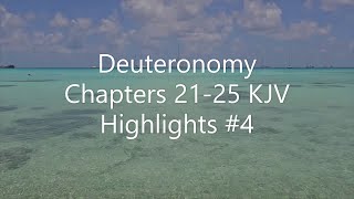 Deuteronomy Chapters 2125 KJV Highlights 4 [upl. by Leur]