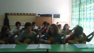 Choros by D Semenzato My Students Guitar Ensemble [upl. by Finnie244]