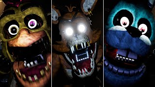 FNAF Reboot Edition V4  All Jumpscares amp Animatronics [upl. by Rim407]