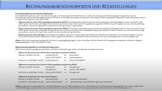 Rechnungslegung Rechnungsabgrenzung  Fernuni Hagen [upl. by Onofredo476]