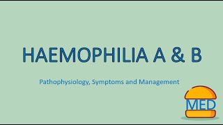 HAEMOPHILIA A amp B made easy Pathophysiology Presentation and Management [upl. by Hola]