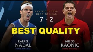 Nadal v Raonic  Laver Cup 2019 FULL MATCH 7  50 FPS HD [upl. by Seugram979]