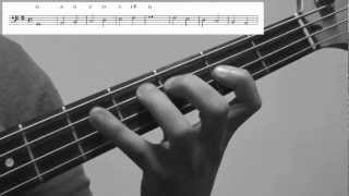 Bass Scales Lesson G Major Exercise  How to play for Beginners [upl. by Geer604]