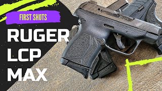 Ruger LCP MAX first shots [upl. by Anum]