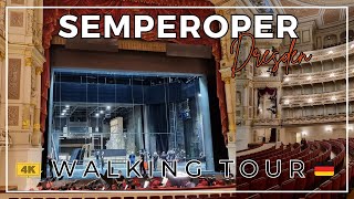 Inside the Semperoper Dresden Germany  Walking Tour  Concert Hall  Opera [upl. by Yniffit]