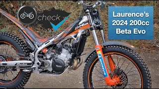 Bike Check  Laurences 2024 Beta Evo 200cc Trials Bike [upl. by Nataniel]