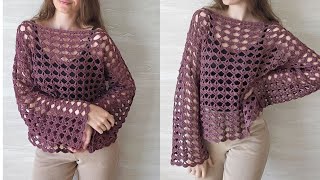 😍 💯✨ Nice Crochet Women Sweater pattern Cardigan Pattern Top Pattern Blouse Sweater pattern only [upl. by Einhpad]