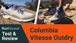 Columbia Vitesse Outdry test amp review  Columbias newest hiking shoe [upl. by Llenral]