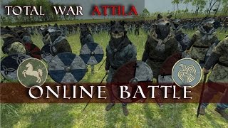 MmmmmmDat Chain Rout Tho  Westphalia vs Danes  Total War Attila Charlemagne DLC [upl. by Nettie61]