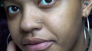 HOW TO PUT IN AND REMOVE A NOSE PIERCING NOSE SCREW [upl. by Alcus]