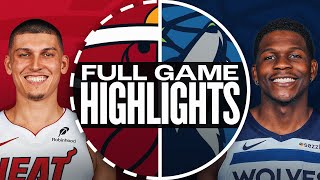 HEAT at TIMBERWOLVES  FULL GAME HIGHLIGHTS  November 10 2024 [upl. by Aicirtak]