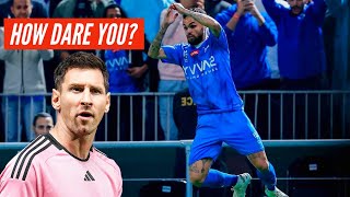 Messi Reaction To AlHilal Player Doing Ronaldo Celebration [upl. by Ecallaw]