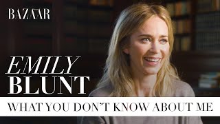 Emily Blunt What you dont know about me  Bazaar UK [upl. by Demah400]