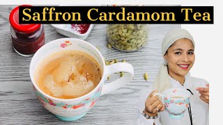 Saffron Cardamom Tea Rich amp Elegant Chai Recipe Indian Tea [upl. by Kenlay]