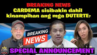 BREAKING NEWS CARDEMA patatalsikin dahil kinampihan ang mga DUTERTE [upl. by Vasos]