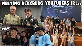 MEETING BLOXBURG YOUTUBERS IN REAL LIFE AND I MET KREW [upl. by Kee]