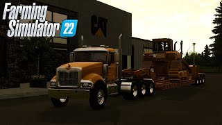 Farming Simulator 22 Timelapse  Trucking  EP3  Hauling Cat D6T [upl. by Nivrae]