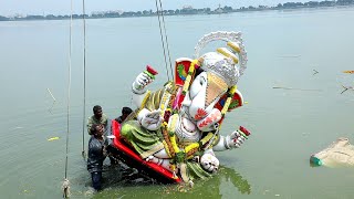 Big Dagdusheth Ganesh Visarjan 2023  Ganesh Nimajjanam 2023 Tank Bund  Ganpati Visarjan 2023 [upl. by Sasnett427]