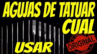 QUE AGUJAS DEBO usar SI estoy APRENDIENDO A TATUAR [upl. by Osmond541]