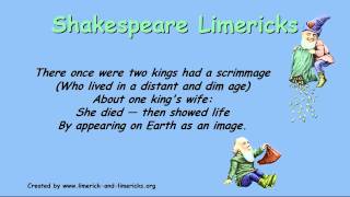 ♣♣♣ Shakespeare Limericks  Example Limerick Poems ♣♣♣ [upl. by Ahcatan]