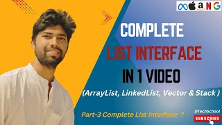 3 Complete List Interface in One Video 🔥🔥 [upl. by Yruam423]